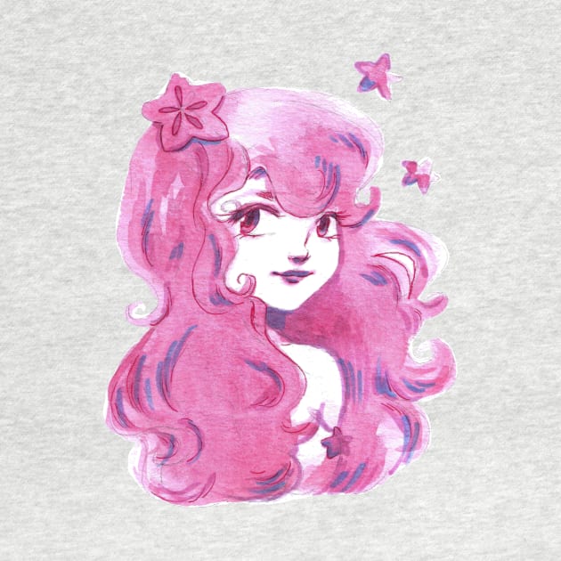 Pink Star Girl by saradaboru